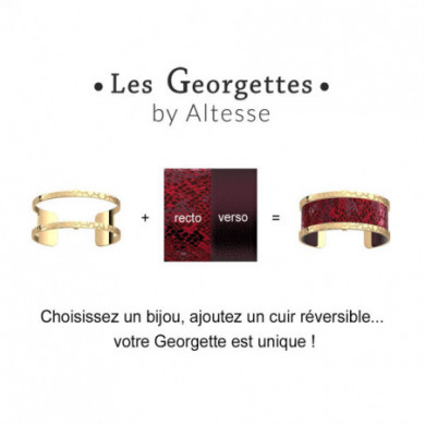 Bracelet or GEORGETTES Pure martelée 8mm