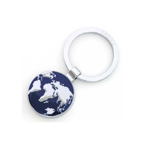 Porte-clés original mappemonde globe bleuTROIKA