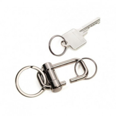 Porte-clés original mouqueton rectangulaire TROIKA pour homme