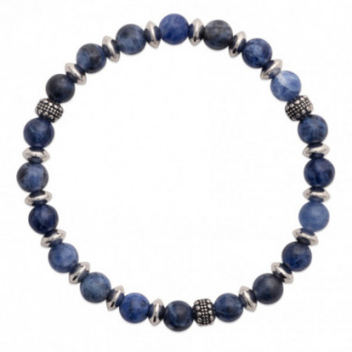 Bracelet en pierres naturelles véritables sodalite bleue, Influences