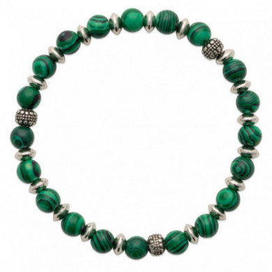 Bracelet en pierres naturelles véritables malachite vert, Influences