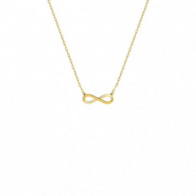 Collier or 18 carats infini