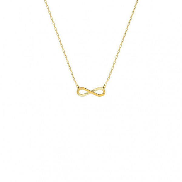 Collier or 18 carats infini