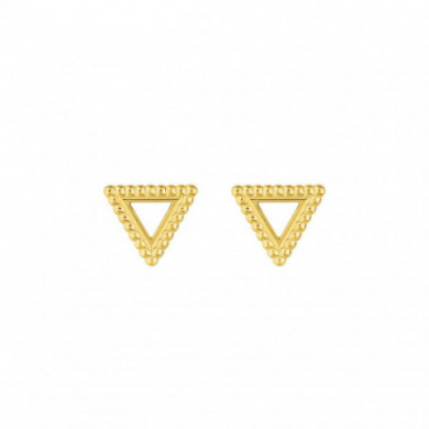 Boucles d'oreilles or triangles 18 carats