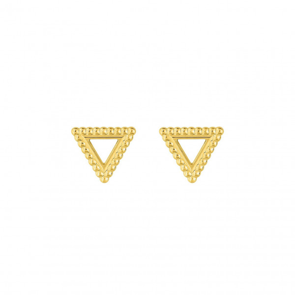 Boucles d'oreilles or triangles 18 carats
