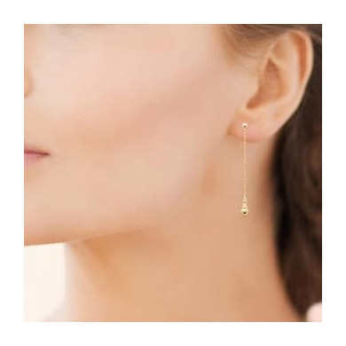 Boucles d’oreilles plaqué or 18 carats motif ethnique Influences