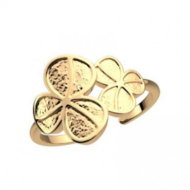 Bague GEORGETTES or Les Cadettes Trèfle