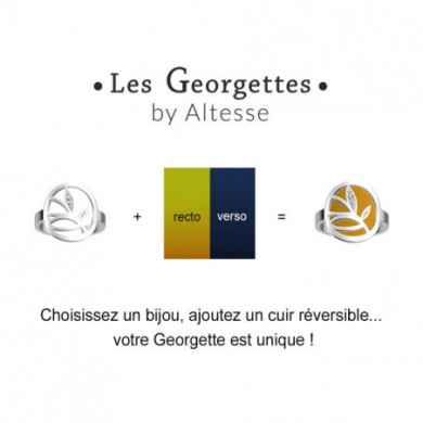 Bague GEORGETTES Rose Des Sables argent 16mm