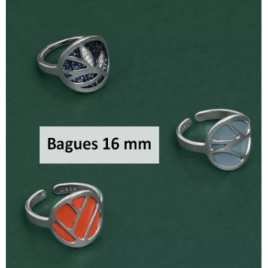 Bague GEORGETTES Rose Des Sables argent 16mm