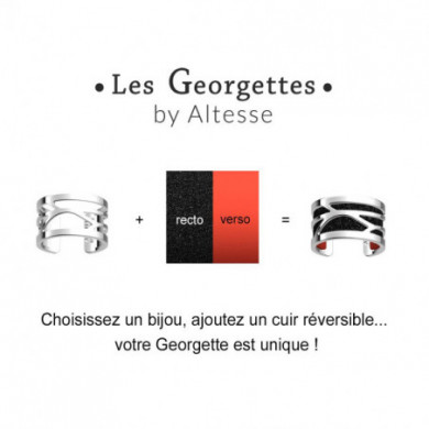 Bague GEORGETTES Croisette argent 12mm