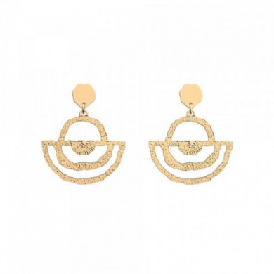 Boucles d’oreilles GEORGETTES or Nomade 30mm