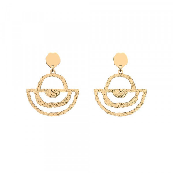 Boucles d’oreilles GEORGETTES or Nomade 30mm