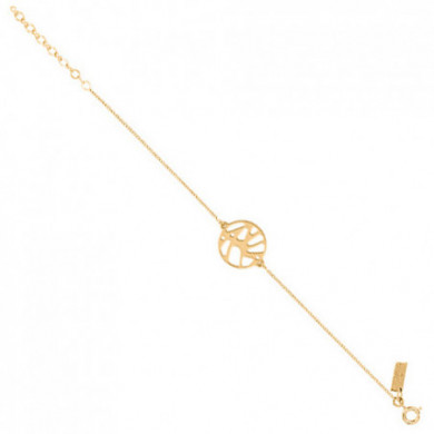 Bracelet chaîne Perroquet doré LES GEORGETTES® 16 mm