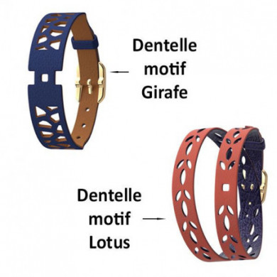 Bracelet montre femme GEORGETTES cuir Denim et Canyon