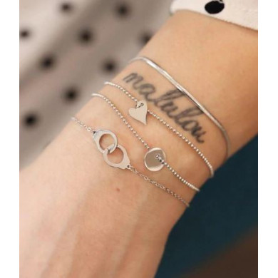 Bracelet acier inoxydable menottes ZAG Bijoux Cuff