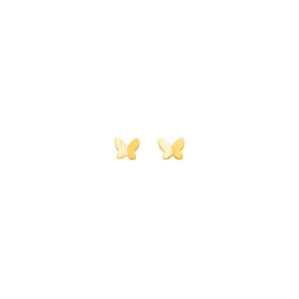 Boucles d'oreilles or 18 carats papillon