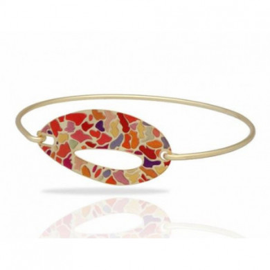 Bracelet jonc or femme multicolore RAS® Bijoux Alba