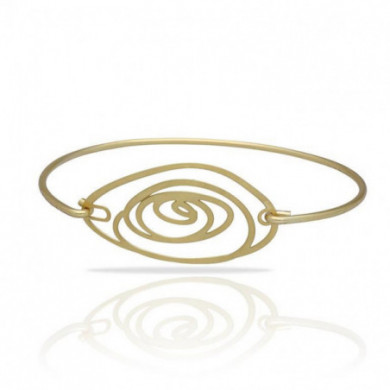 Bracelet or femme spirale ovale Moon Love RAS® Bijoux