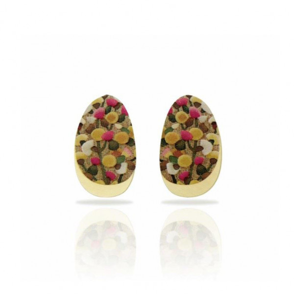 Boucles d'oreilles or femme reproduction d'art Mimosa RAS® Bijoux