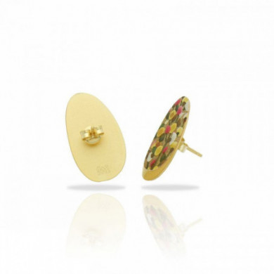 Boucles d'oreilles or femme reproduction d'art Mimosa RAS® Bijoux