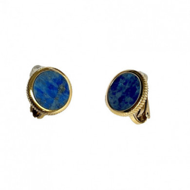 Boucles d’oreilles acier inoxydable lapis lazuli ZAG