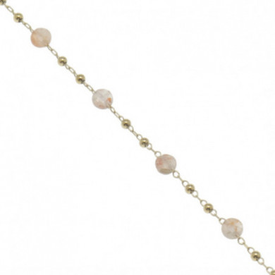 Bracelet or perles naturelles véritables nude Zoé ZAG Bijoux