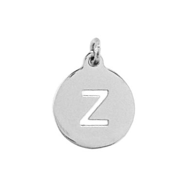 Pendentif ZAG acier lettre 'Z'
