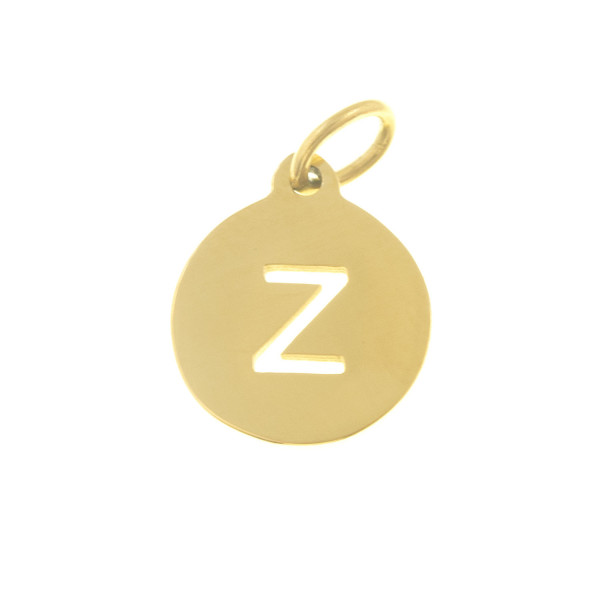 Pendentif ZAG doré lettre 'Z'