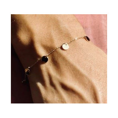 Bracelet Femme Or en Acier Inoxydable "Confettis" - ZAG Bijoux
