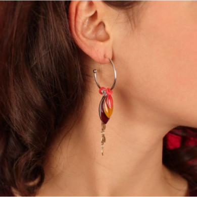 Boucles d’oreilles femme multicolore, Indian Summer TARATATA