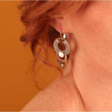 Boucles d’oreilles femme argent motif geormetrique Lovely TARATATA Bijoux