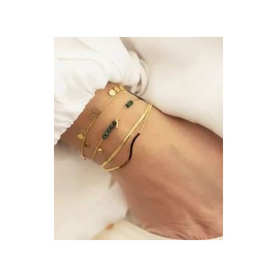 Bracelet souple Femme Or en Acier Inoxydable "Neusis" - ZAG Bijoux