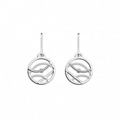 Boucles d’oreilles argent dormeuses GEORGETTES précieuses Ondes 16mm