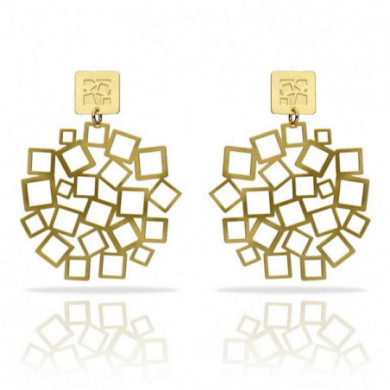 Boucles d’oreilles or femme Carré à Carré RAS® Bijoux