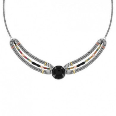 Collier femme argent noir, Full Moon TARATATA