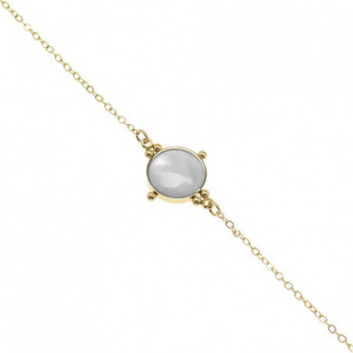 Bracelet acier inoxydable doré ZAG, ligne Salomé