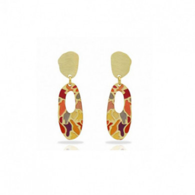 Boucles d’oreilles or multicolore Alba RAS® Bijoux