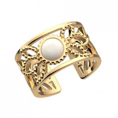 Bague GEORGETTES or Les Cadettes Lotus perle nacre