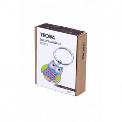 Porte clés original TROIKA chouette Rosy