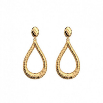 Boucles d’oreilles or LES CADETTES goutte Reptile