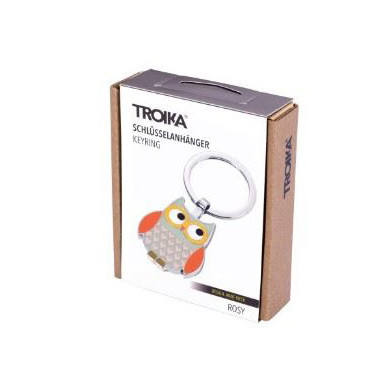 Porte-clés original chouette multicolore TROIKA