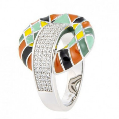 Bague argent UNA STORIA "Burano"