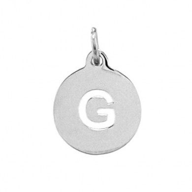 Pendentif ZAG acier lettre 'G'
