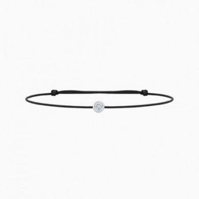 Bracelet or femme diamant véritable cordon bleu marine Filles en or