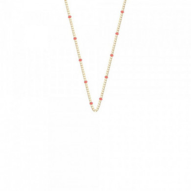 Collier femme, collier or et perles corail LES CADETTES