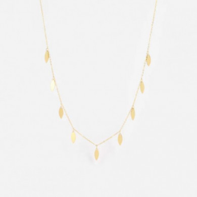 Collier Femme Or Acier Inoxydable pampilles  "Flora" - ZAG Bijoux