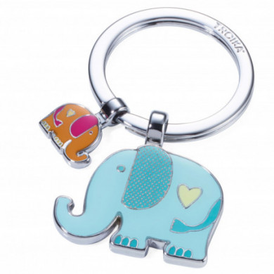 Porte-clés original femme maman éléphant et son petitTROIKA
