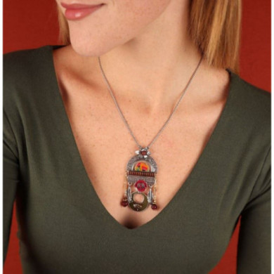 Collier femme argent multicolore Sirocco TARATATA Bijoux