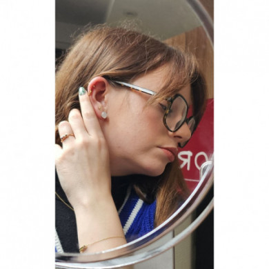 Bracelet femme bracelet or jaune et pierre citrine,peridot JOELLI