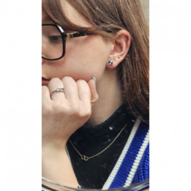 Boucles d'oreilles femme boucles d'oreille or blanc et topaze blue London JOELLI